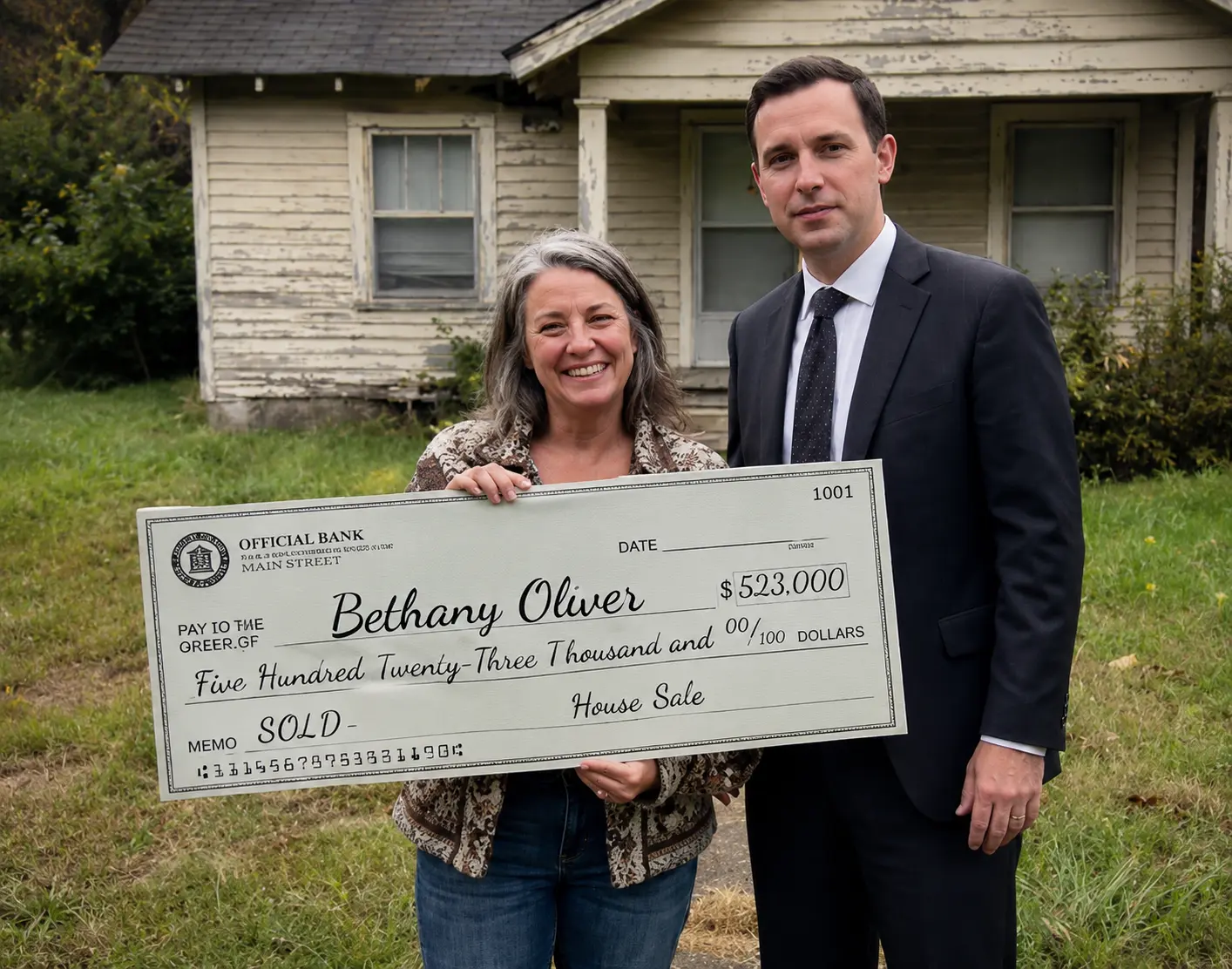 Bethany Oliver after her cash home sale